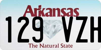 AR license plate 129VZH