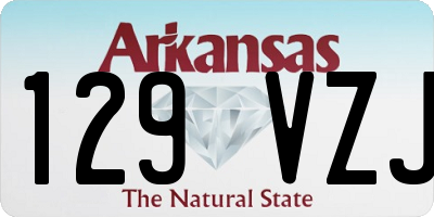 AR license plate 129VZJ