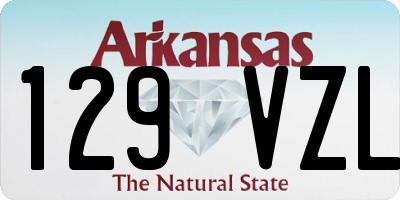AR license plate 129VZL