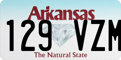 AR license plate 129VZM