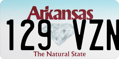 AR license plate 129VZN