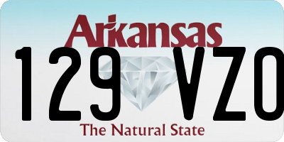 AR license plate 129VZO