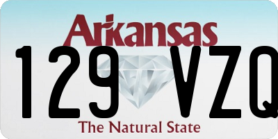 AR license plate 129VZQ