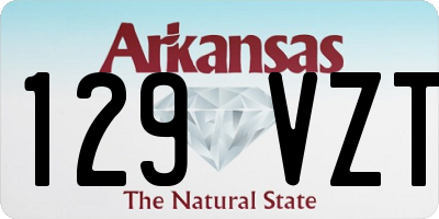AR license plate 129VZT