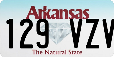AR license plate 129VZV