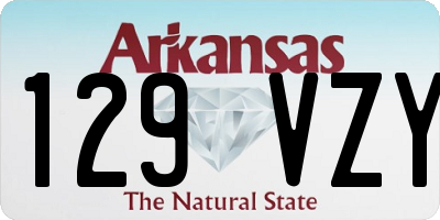 AR license plate 129VZY
