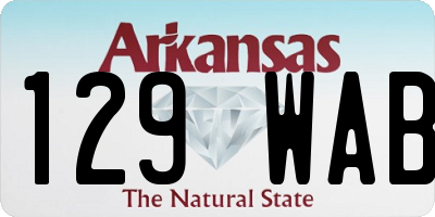 AR license plate 129WAB