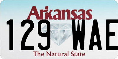 AR license plate 129WAE