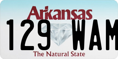 AR license plate 129WAM