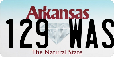 AR license plate 129WAS