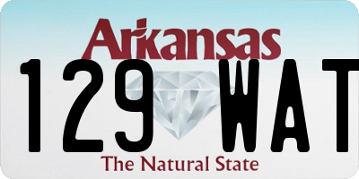 AR license plate 129WAT