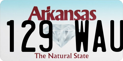 AR license plate 129WAU