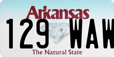 AR license plate 129WAW