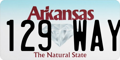 AR license plate 129WAY