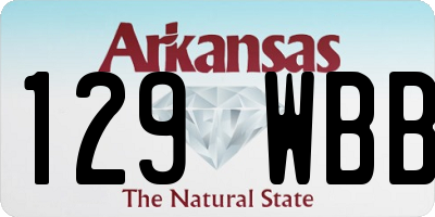 AR license plate 129WBB