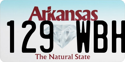 AR license plate 129WBH