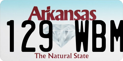 AR license plate 129WBM