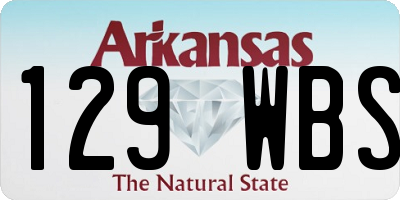 AR license plate 129WBS