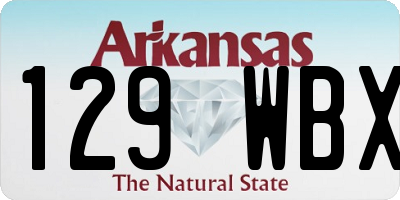 AR license plate 129WBX