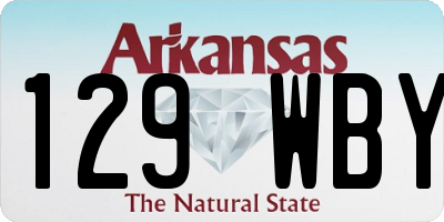 AR license plate 129WBY