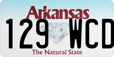 AR license plate 129WCD