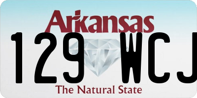 AR license plate 129WCJ
