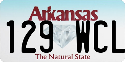 AR license plate 129WCL