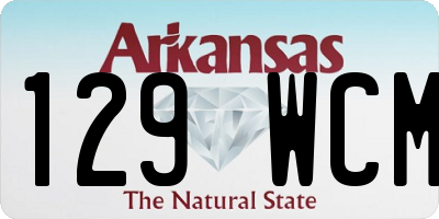 AR license plate 129WCM