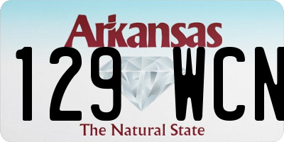 AR license plate 129WCN