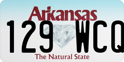 AR license plate 129WCQ