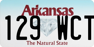 AR license plate 129WCT