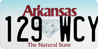 AR license plate 129WCY