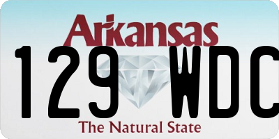 AR license plate 129WDC