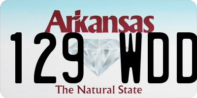 AR license plate 129WDD
