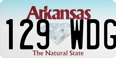 AR license plate 129WDG