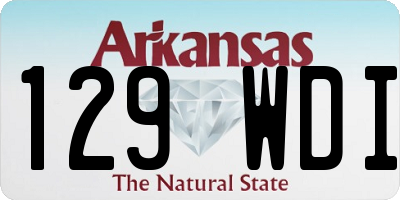 AR license plate 129WDI