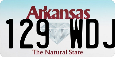 AR license plate 129WDJ
