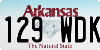 AR license plate 129WDK