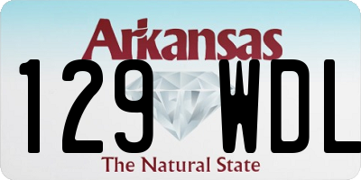 AR license plate 129WDL