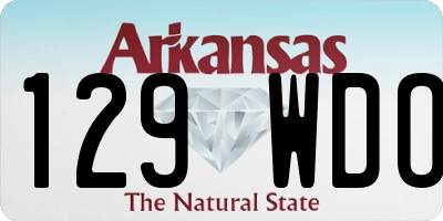 AR license plate 129WDO
