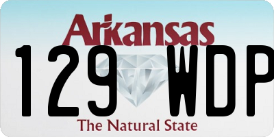 AR license plate 129WDP