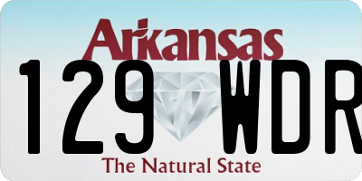 AR license plate 129WDR