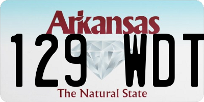 AR license plate 129WDT