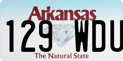 AR license plate 129WDU