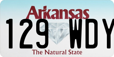 AR license plate 129WDY