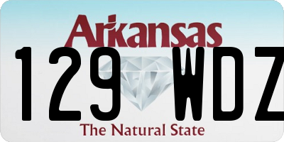 AR license plate 129WDZ
