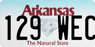 AR license plate 129WEC