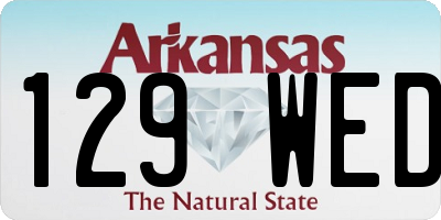 AR license plate 129WED