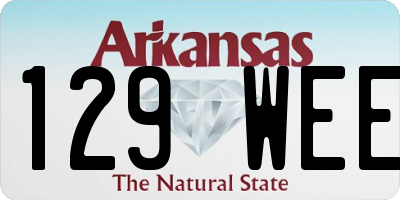 AR license plate 129WEE