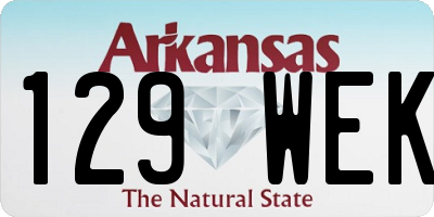 AR license plate 129WEK
